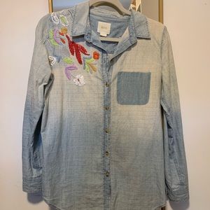 Maeve Embellished Button Up Size XS